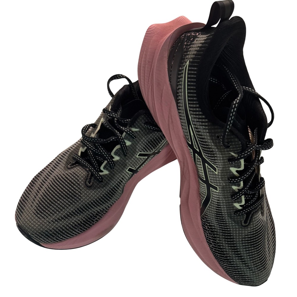 ASICS Novablast 3 Black Pink Glo Running Shoes Womens 9.5 1012B410 FF Blast+